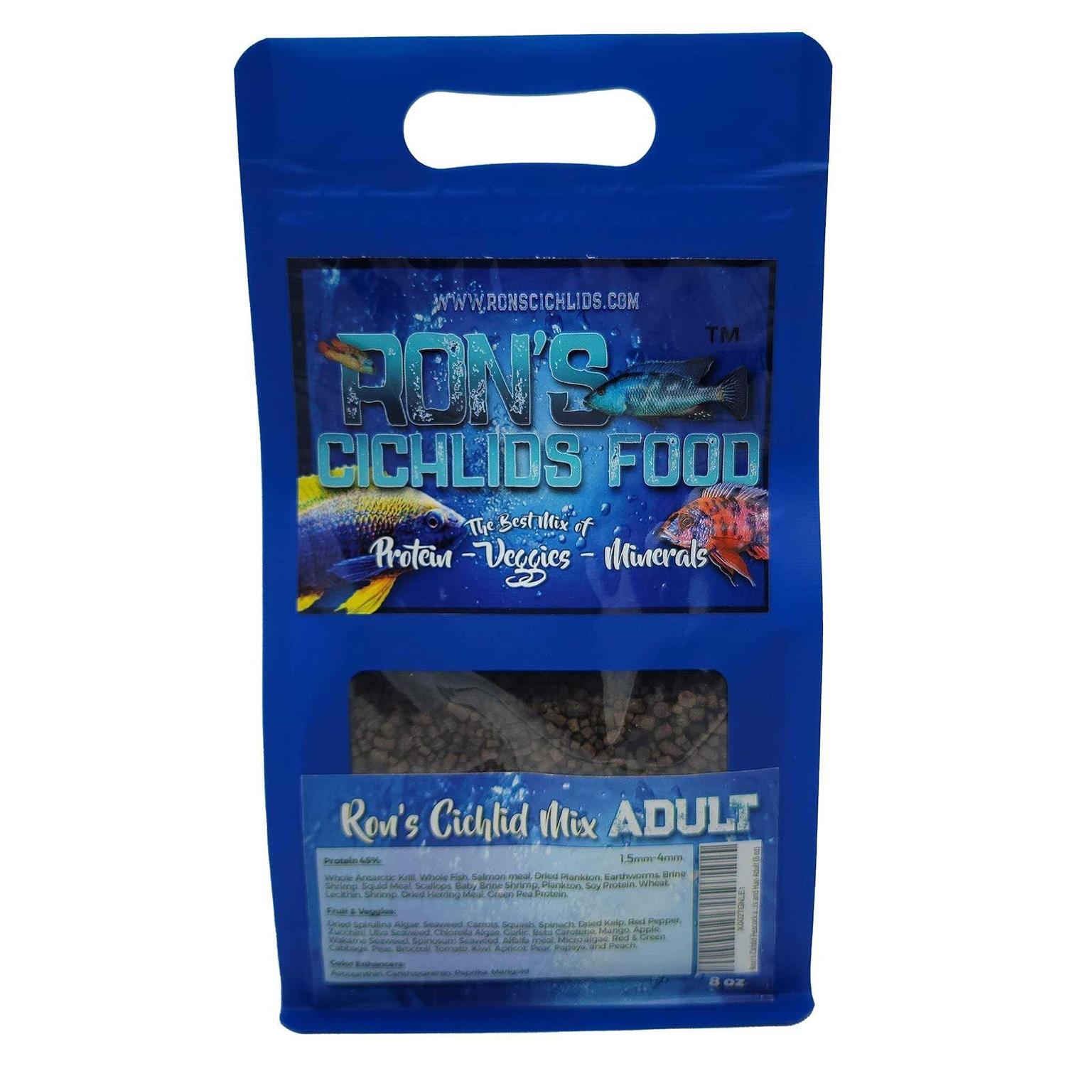 RONS CICHLIDS Rons cichlid Fish Food for African cichlids Tetras Other Tropical Fish - Healthber