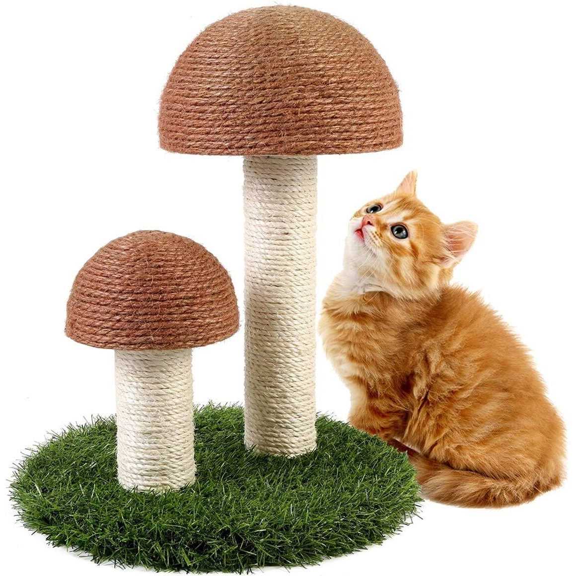 Lovely Caves Gardern Mushroom Cat Scratcher - Healthber
