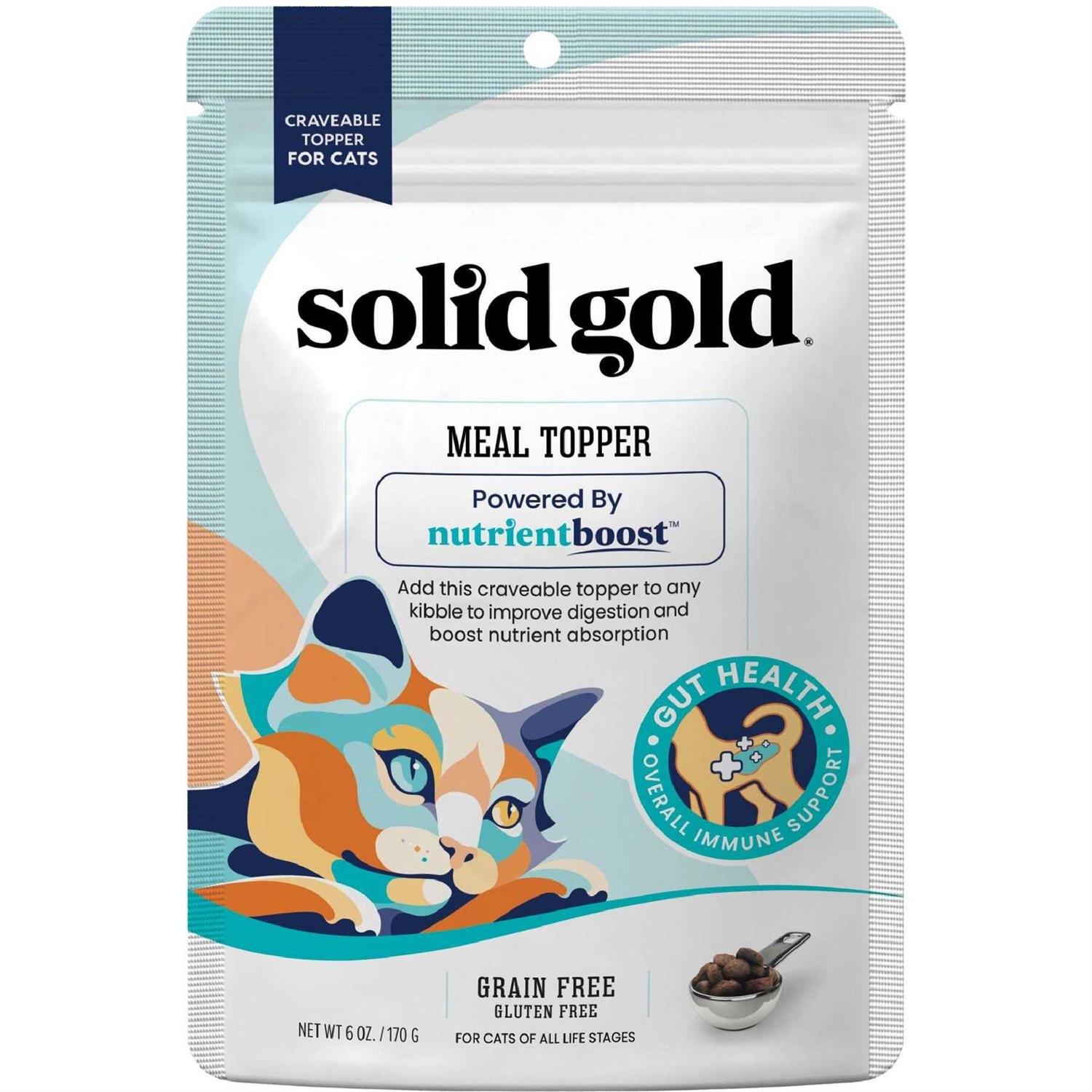 Solid Gold NutrientBoost Grain-Free Cat Food Topper - Healthber