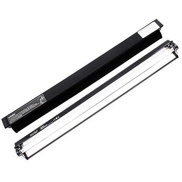 Giangarden T5 HO UVB Lighting Combo Kit, Reptile Light Fixture with UVB 10.0 Fluorescent Tube Ideal for tropical and deserts - Healthber