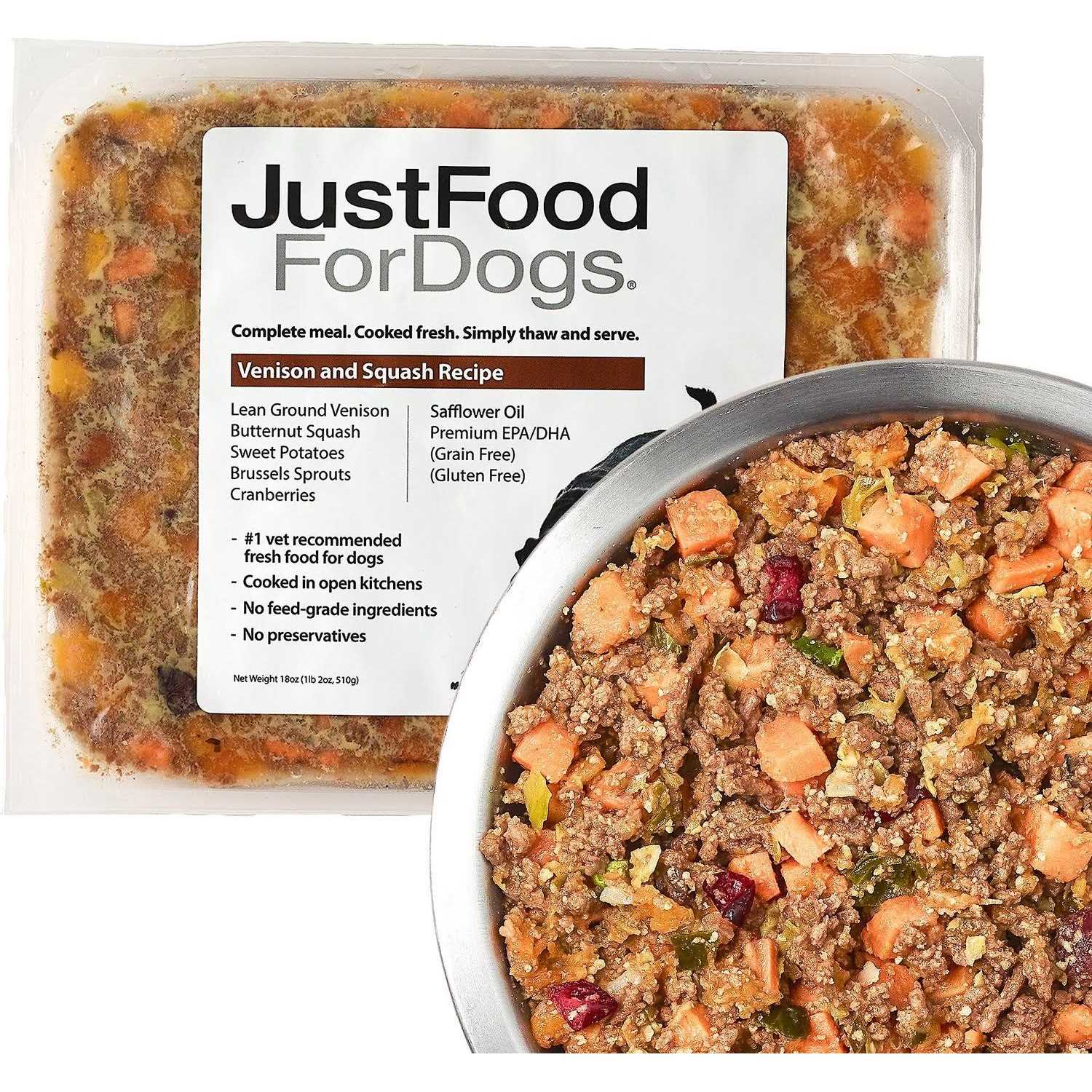 JustFoodForDogs Frozen Fresh Dog Food, Complete Meal or Dog Food Topper - Healthber