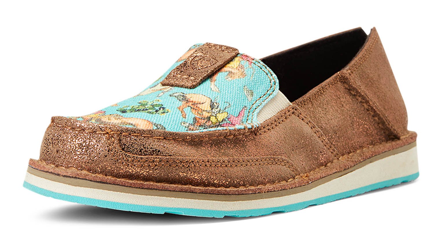Ariat Women's Cruiser, Copper Metallic/Bucking Turquoise - Healthber