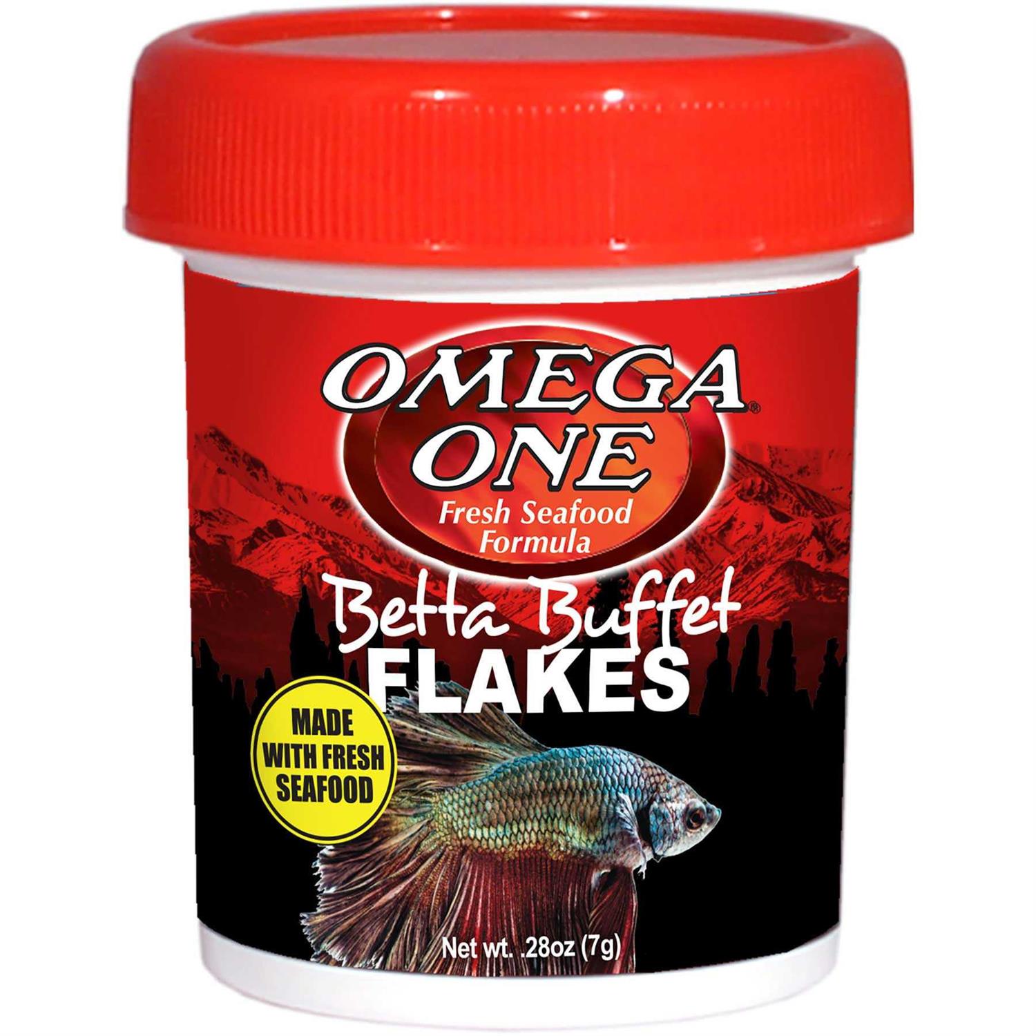 Omega One Betta Buffet Flakes Fish Food - Healthber