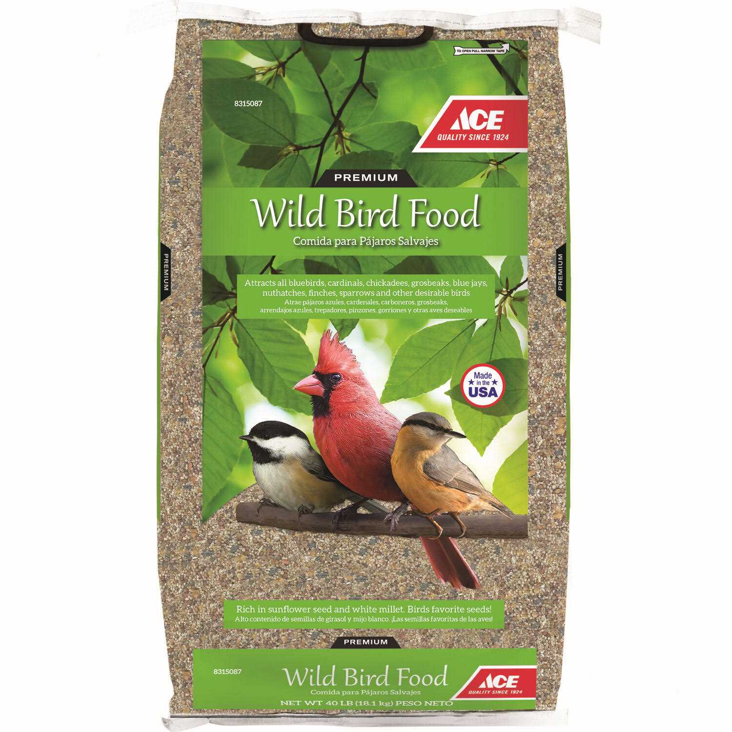 Ace Wild Bird Food 40lb - Healthber