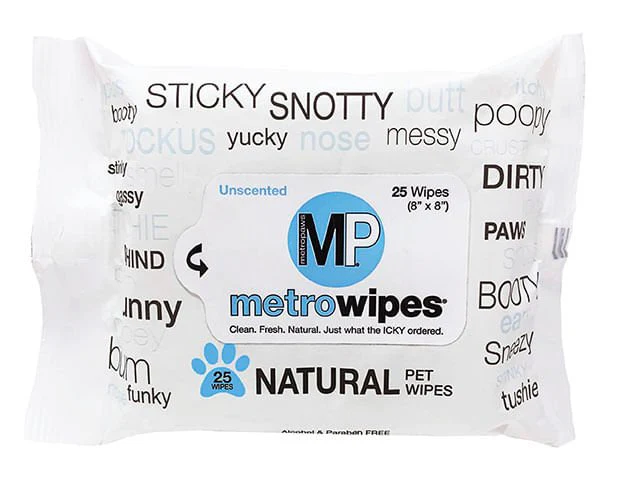 Metro Wipes Natural Unscented Pet Wipes - Healthber