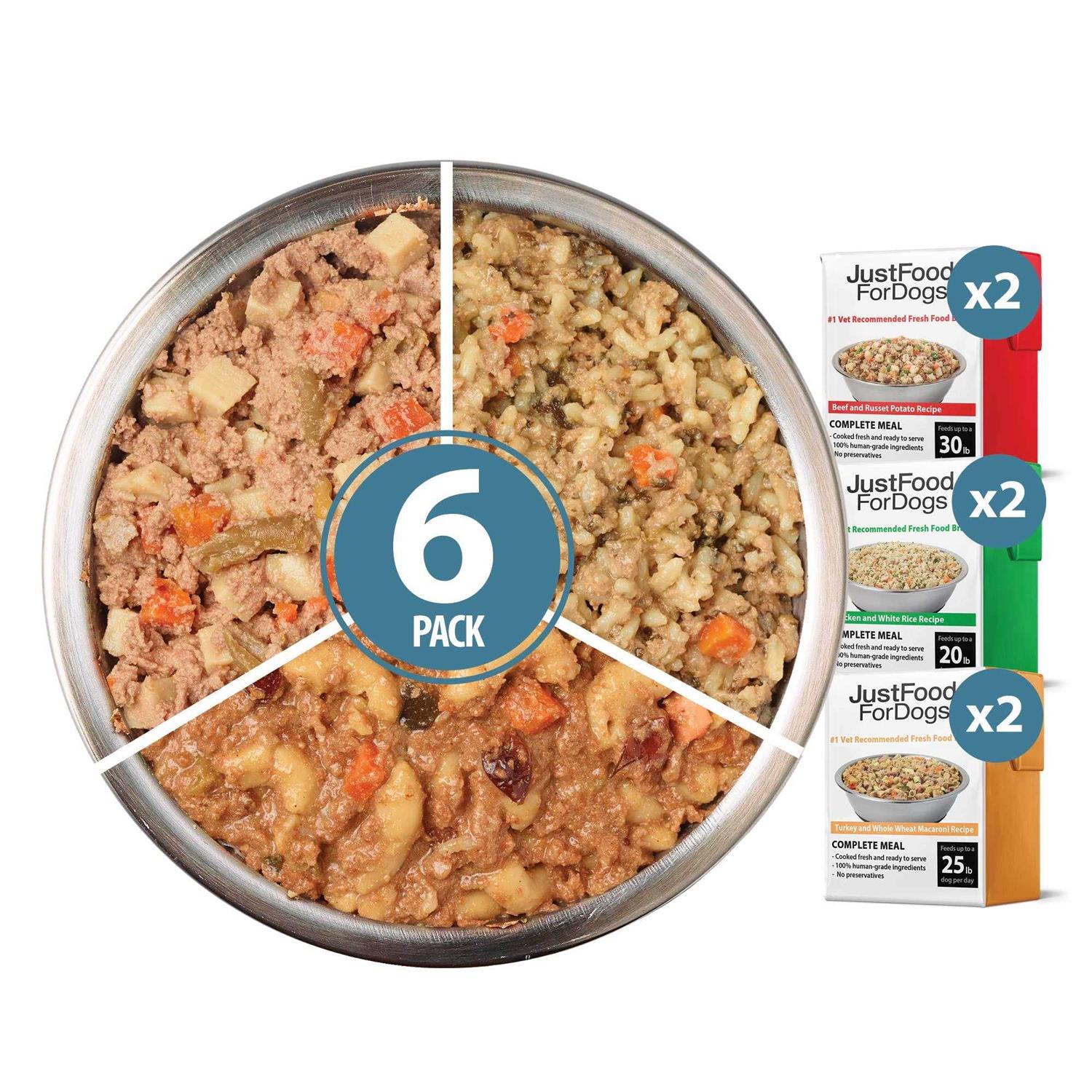 JustFoodForDogs Pantry Fresh Beef Chicken Variety Pack Dog Fresh Food - Healthber