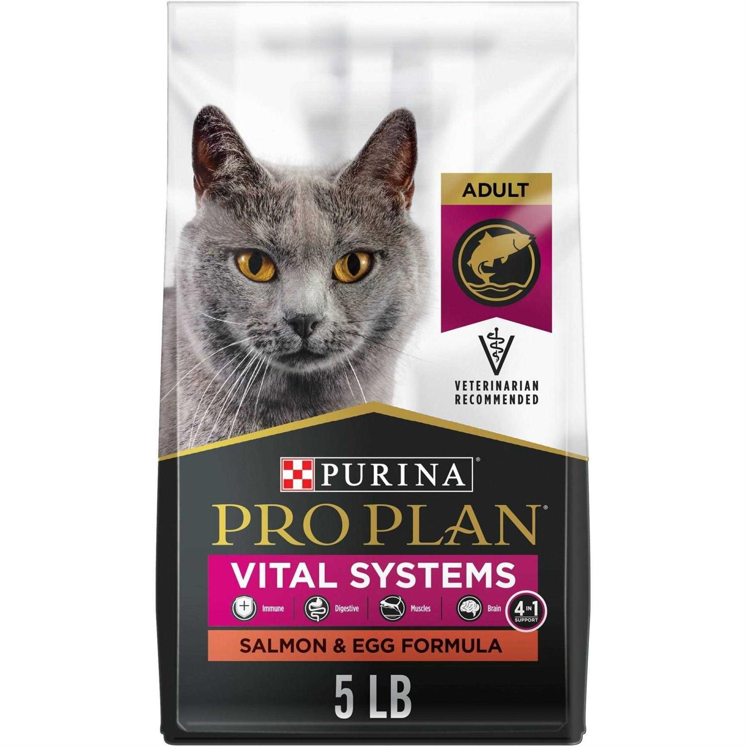 Pro Plan Purina Vital Systems Egg Formula 4-in-1 Adult Dry Cat Food - Healthber