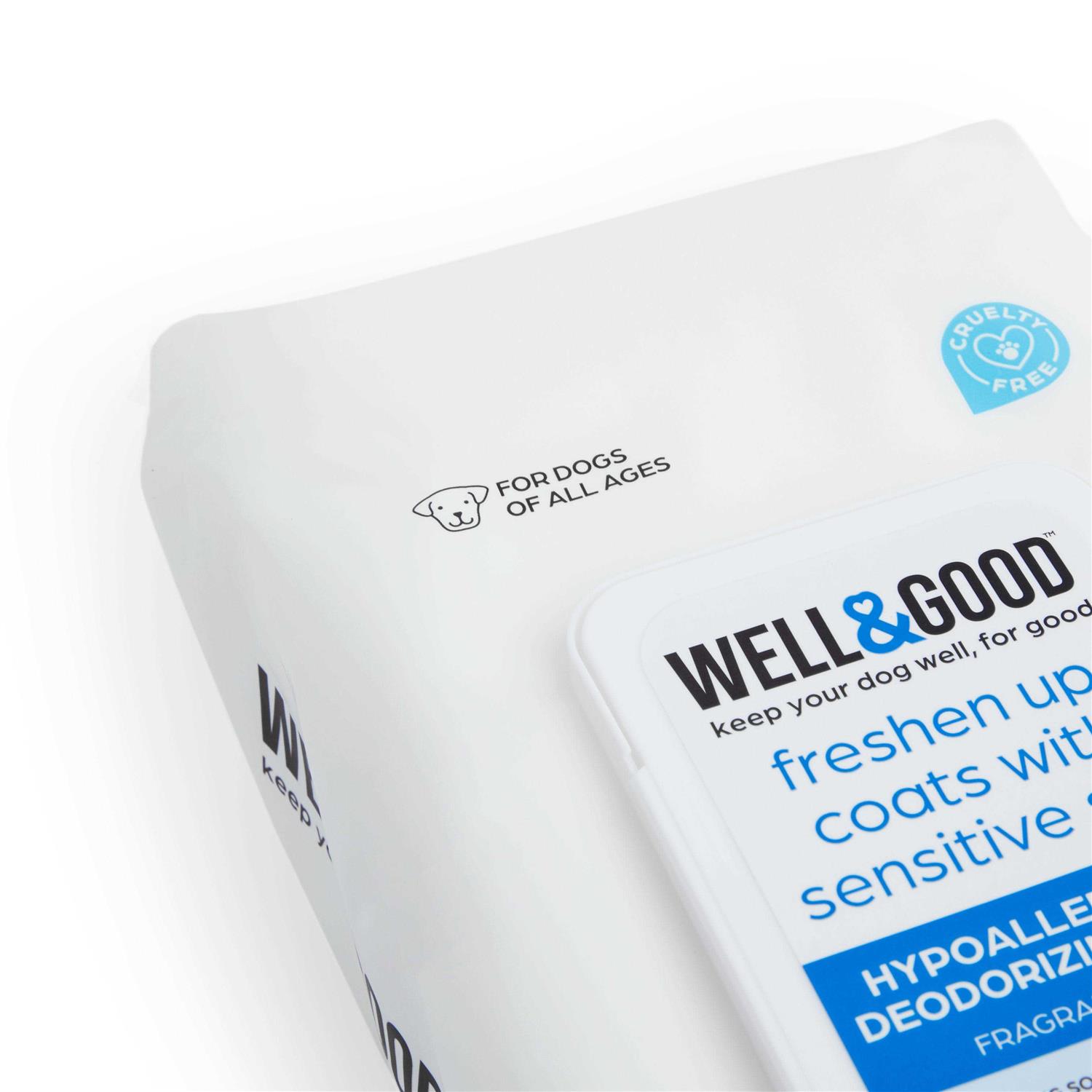 Well & Good Unscented Dog Wipes - Healthber
