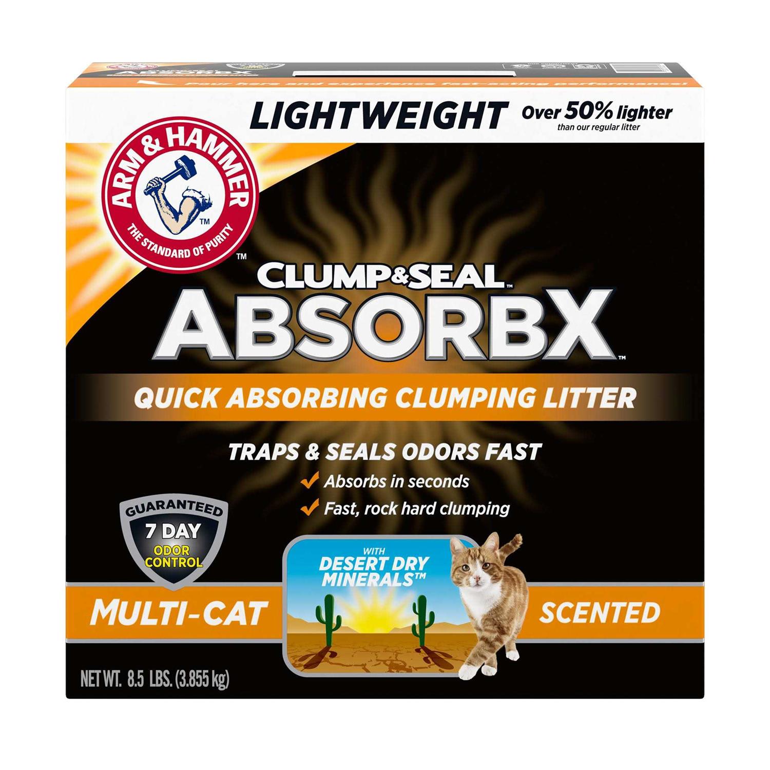 Arm & Hammer Clump & Seal AbsorbX Clumping Litter - Healthber