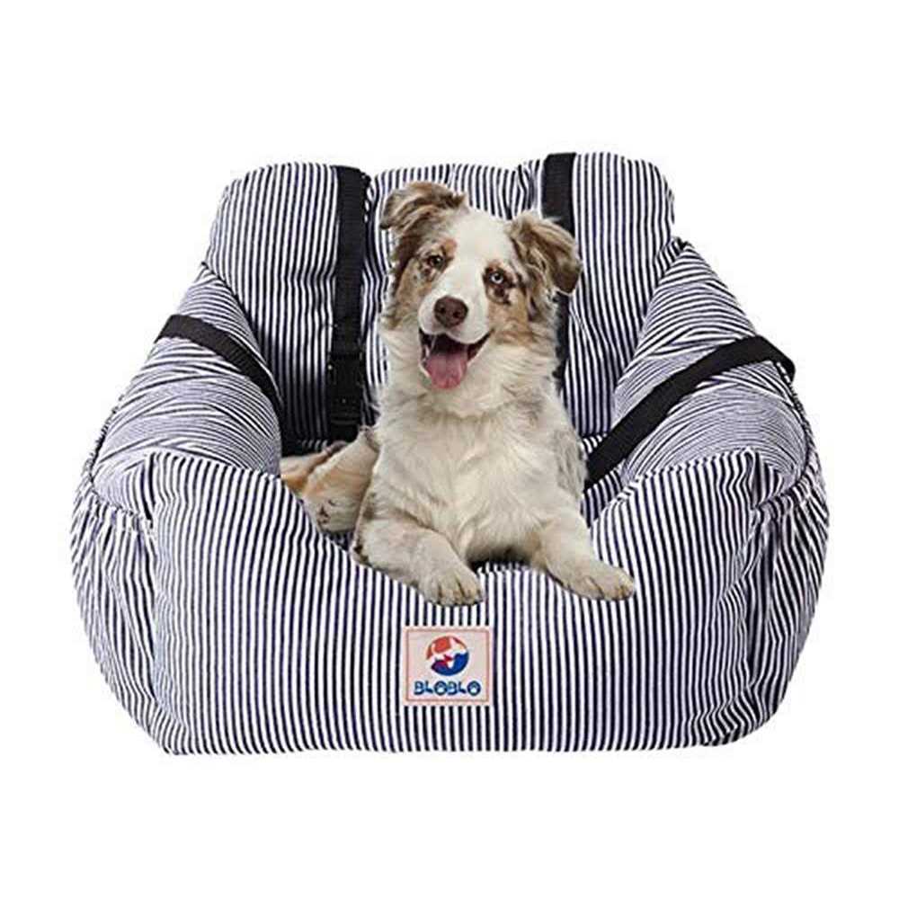 BLOBLO Dog Car Seat Pet Booster Seat Pet Travel Safety Car Seat Dog Bed for Car with Storage Pocket - Healthber