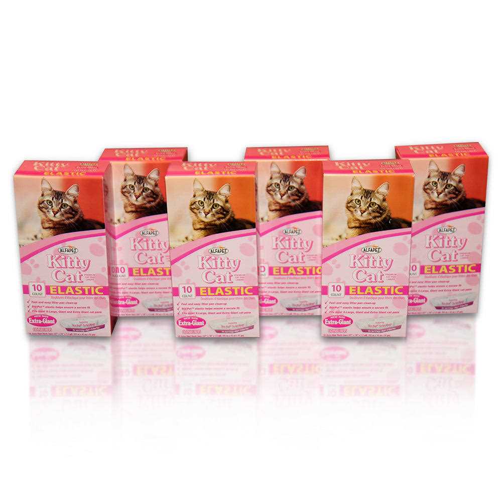 Alfapet Kitty Cat Litter box Disposable Elastic Liners For Large - Healthber