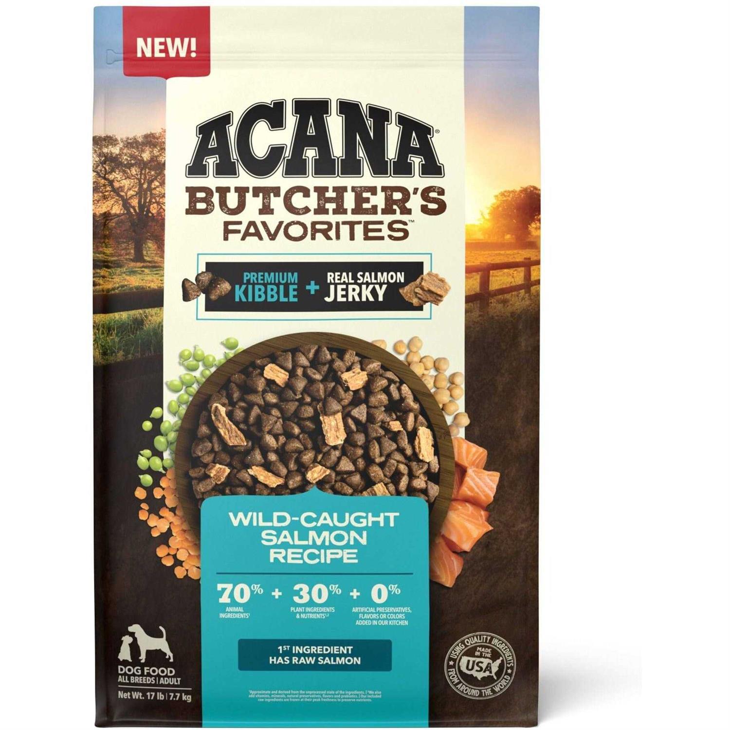 Acana Butcher’s Favorites Wild-Caught Salmon Dry Dog Food - Healthber
