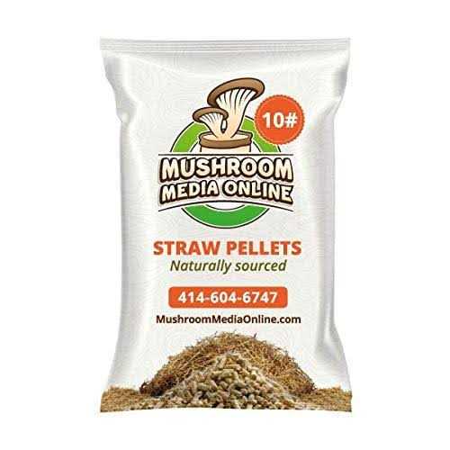 MushroomMediaOnline Wheat Straw Pellets Great for Gourmet Mushroom Growing Substrate - Healthber