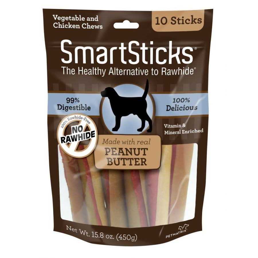 SmartBones SmartSticks Peanut Butter Dog Chews - Healthber