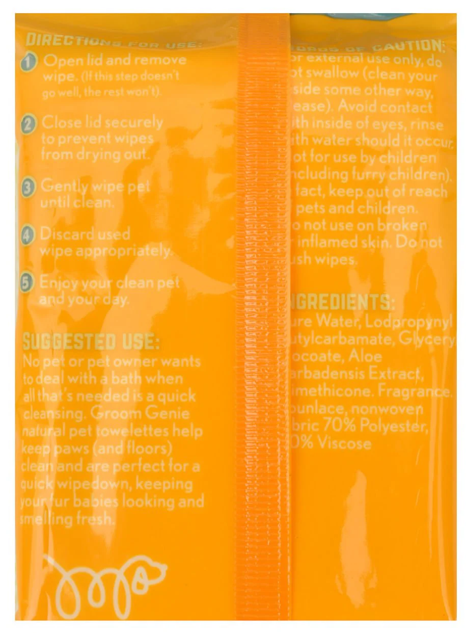 Groom Genie Everyday Clean Pet Wipes - Healthber
