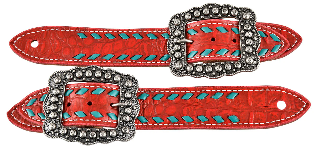 Buckstitch Belt Style Spur Straps - Healthber
