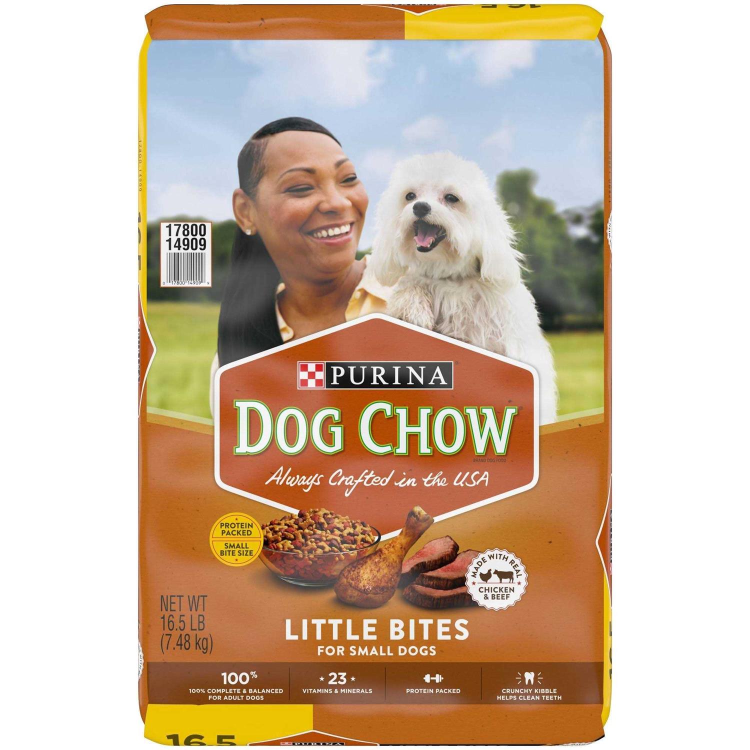 Purina Dog Chow Chicken & Beef Little Bites Dry Dog Food Bag - Healthber