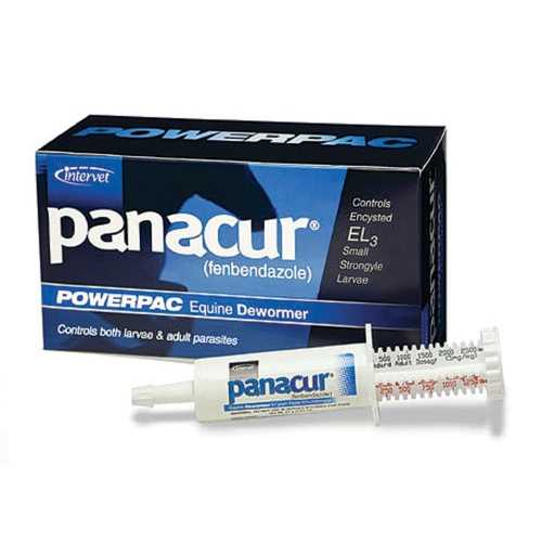 Panacur Powerpac Equine Paste 10% Horse Dewormer, 5 count - Healthber