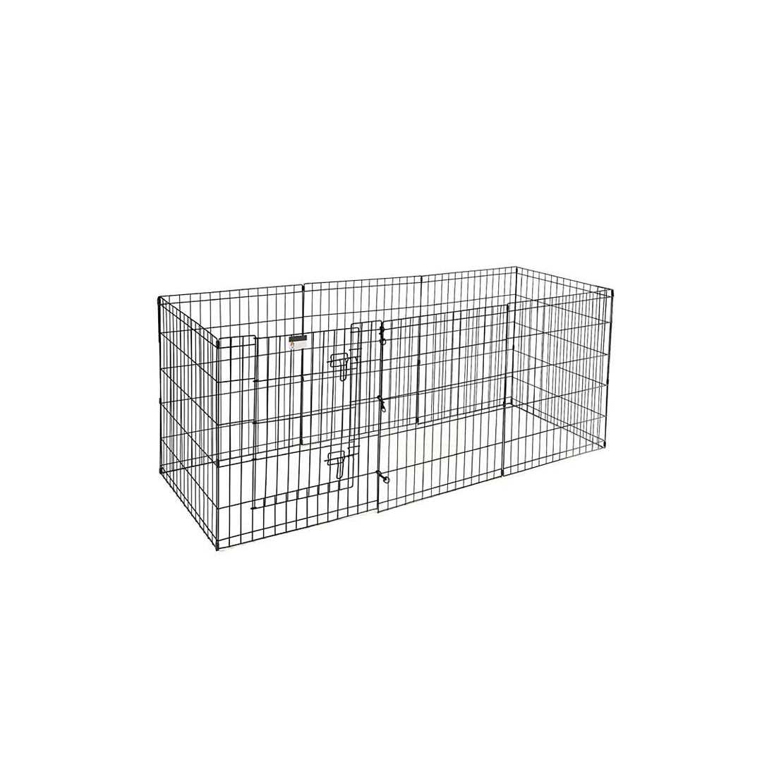 Pet Adobe Folding Metal Pet Playpen 8 Panel 959085LJO - Healthber
