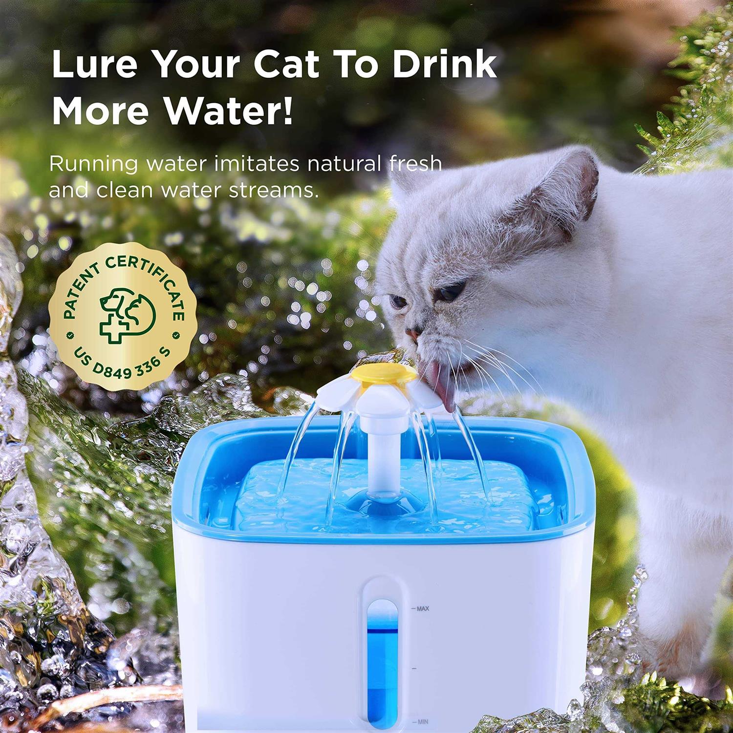 Ciays Cat Water Fountain Automatic Pet Water Fountain - Healthber