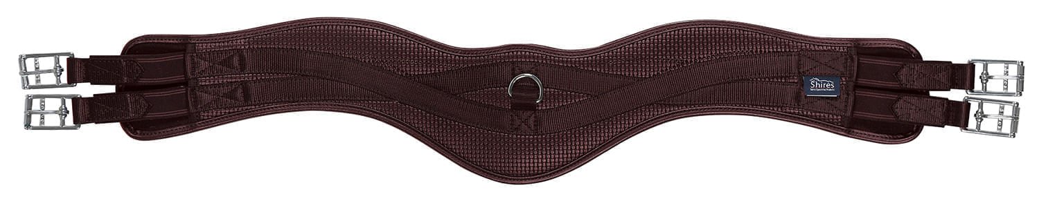 Shires Anti-Chafe Anatomic Girth, Brown - Healthber