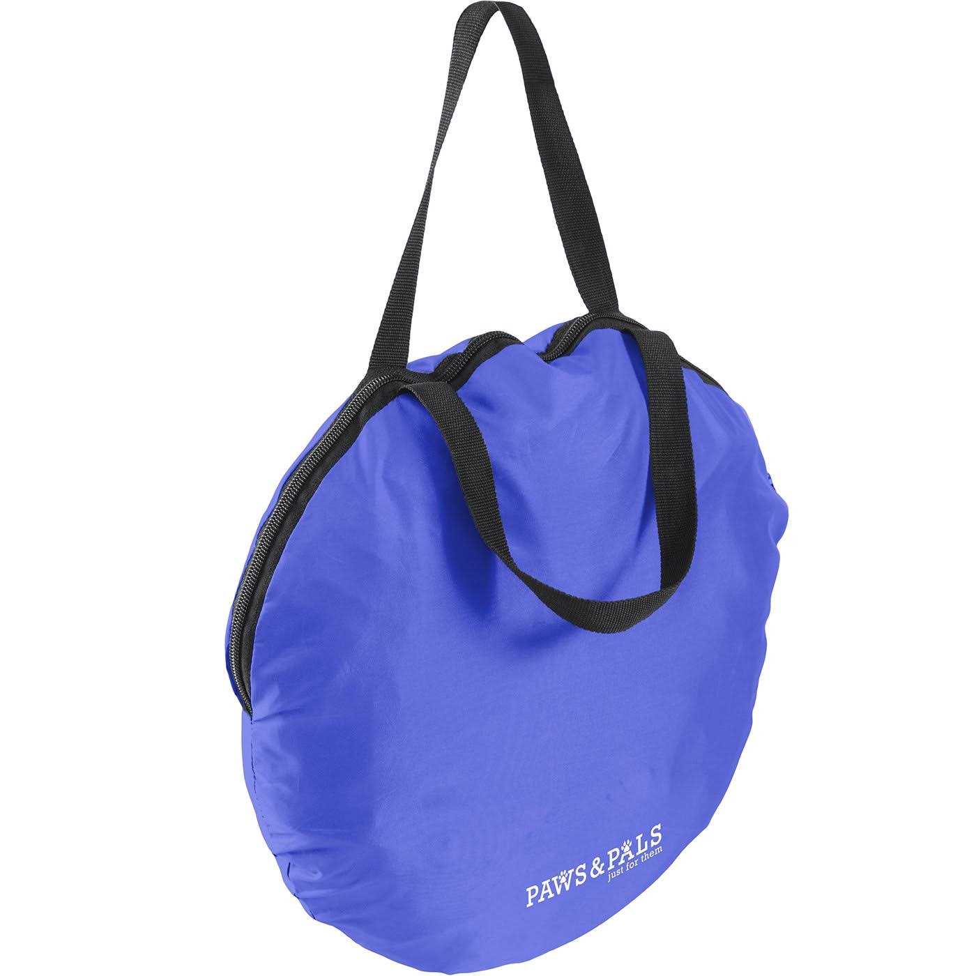 Paws Pals PWPN-02-DBL Portable Pet Playpen Dark Blue - Healthber