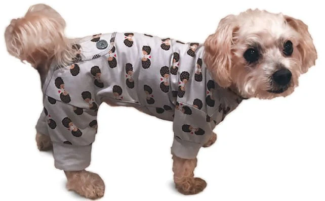 Light Gray Hedgehog Dog Pajamas - Healthber