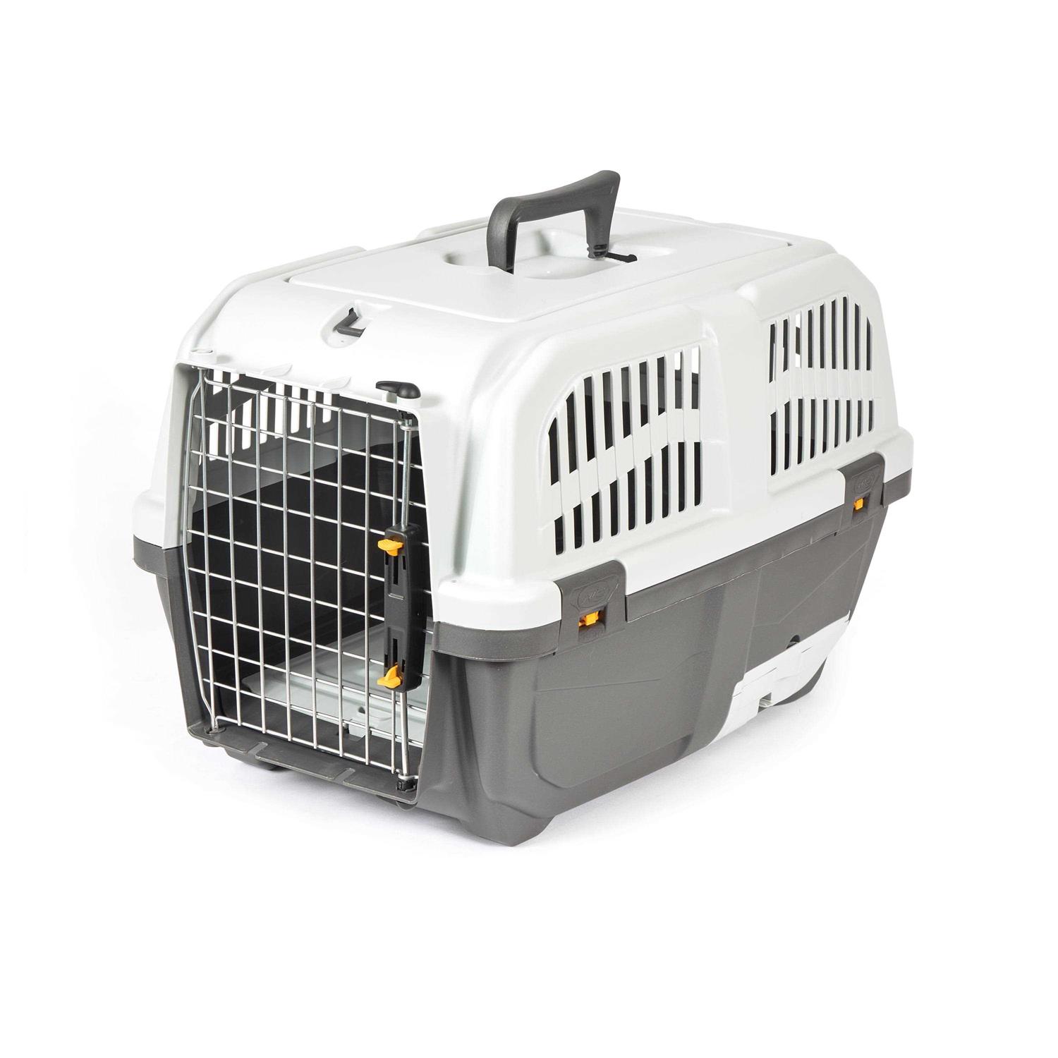 Midwest Homes for Pets Skudo 24” Plastic Cat Carrier with Integrated Litter Pan - Healthber
