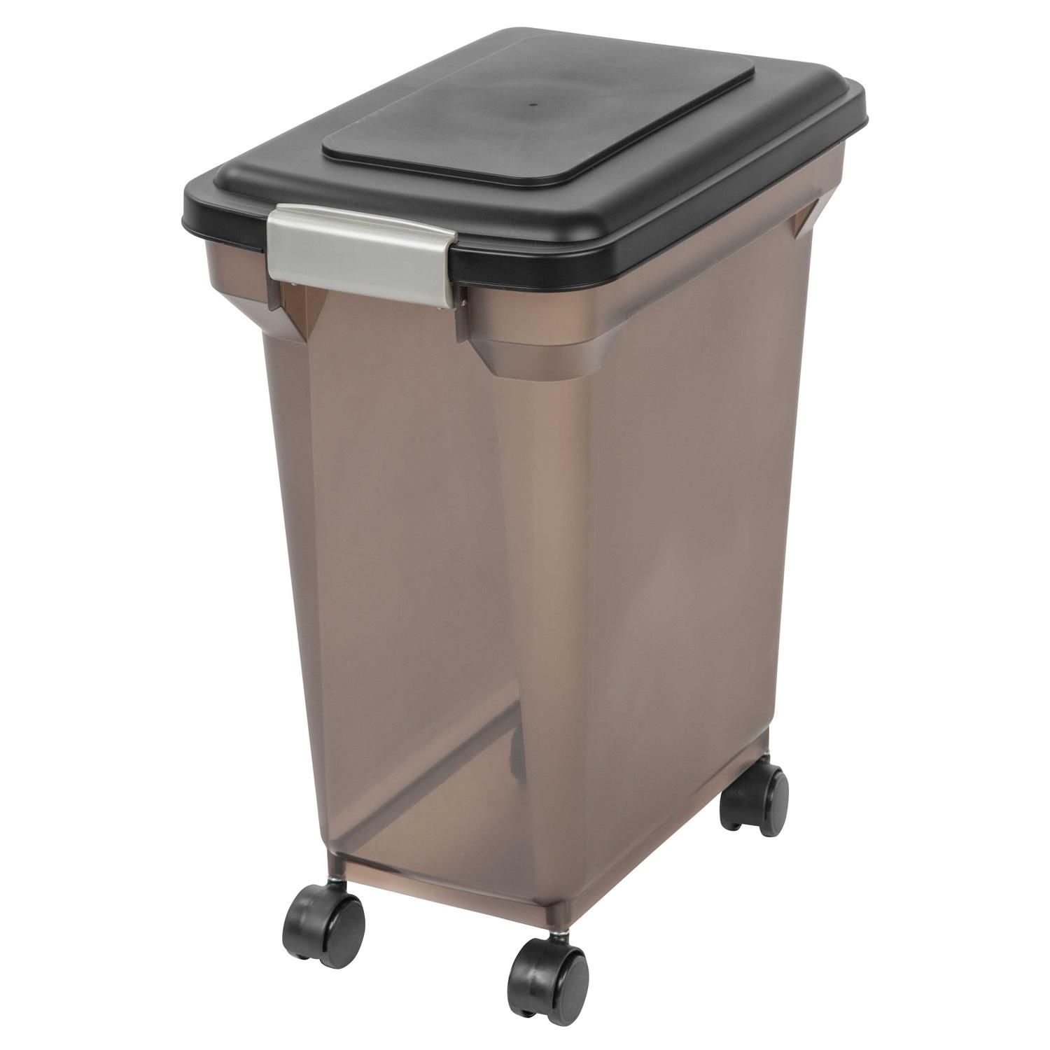 IRIS USA WeatherPro Airtight, Dog, Cat, Bird & Small-Pet Food Storage Container, 22-lb/28-qt - Healthber