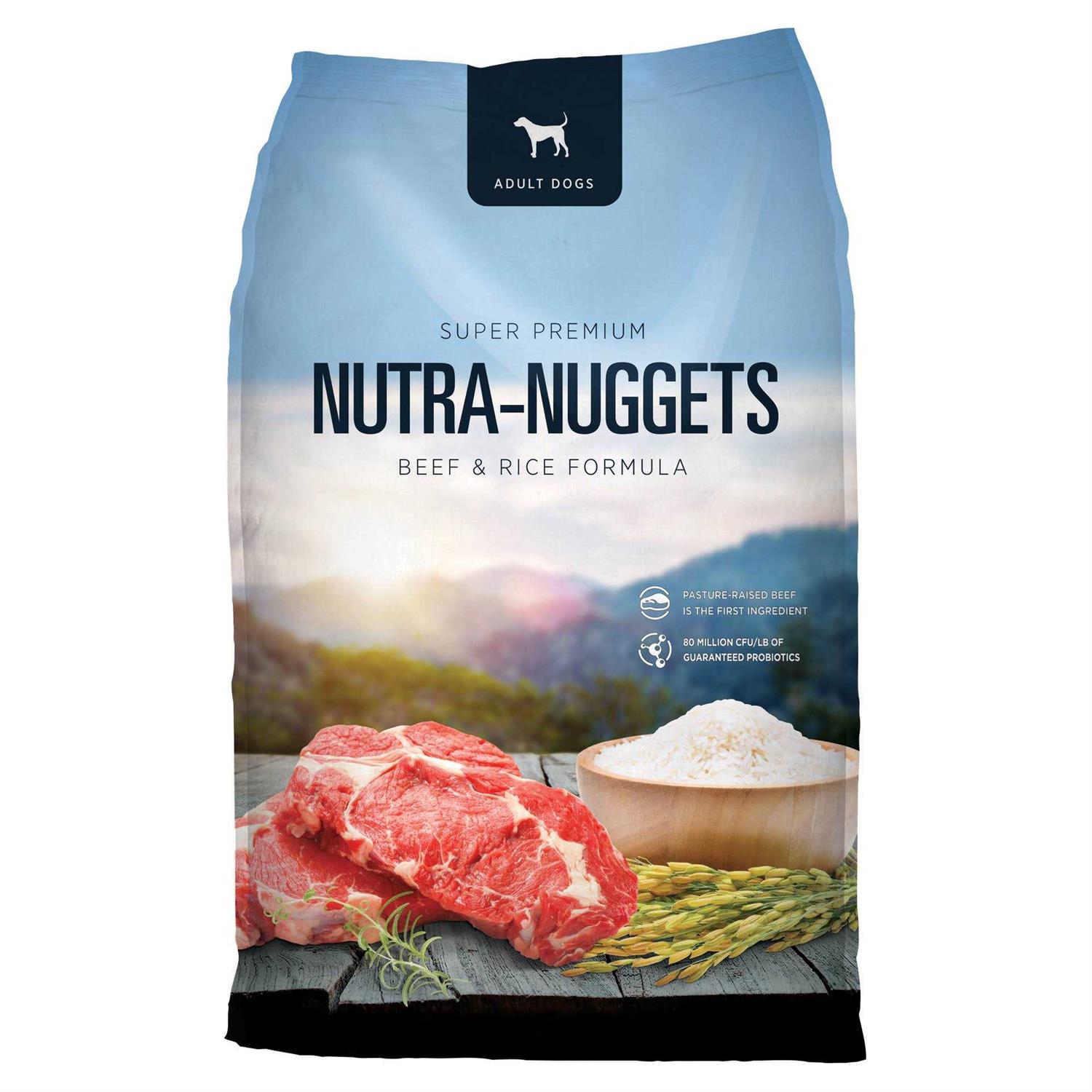 Nutra-Nuggets Super Premium Beef & Rice Dog Food - Healthber