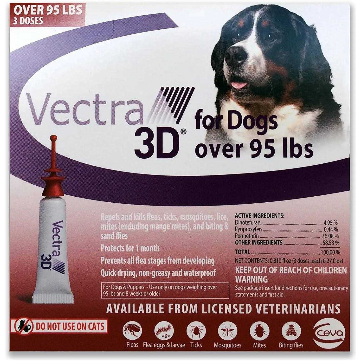 Vectra 3D Over 95 lbs 6 Pk for Dogs - Healthber
