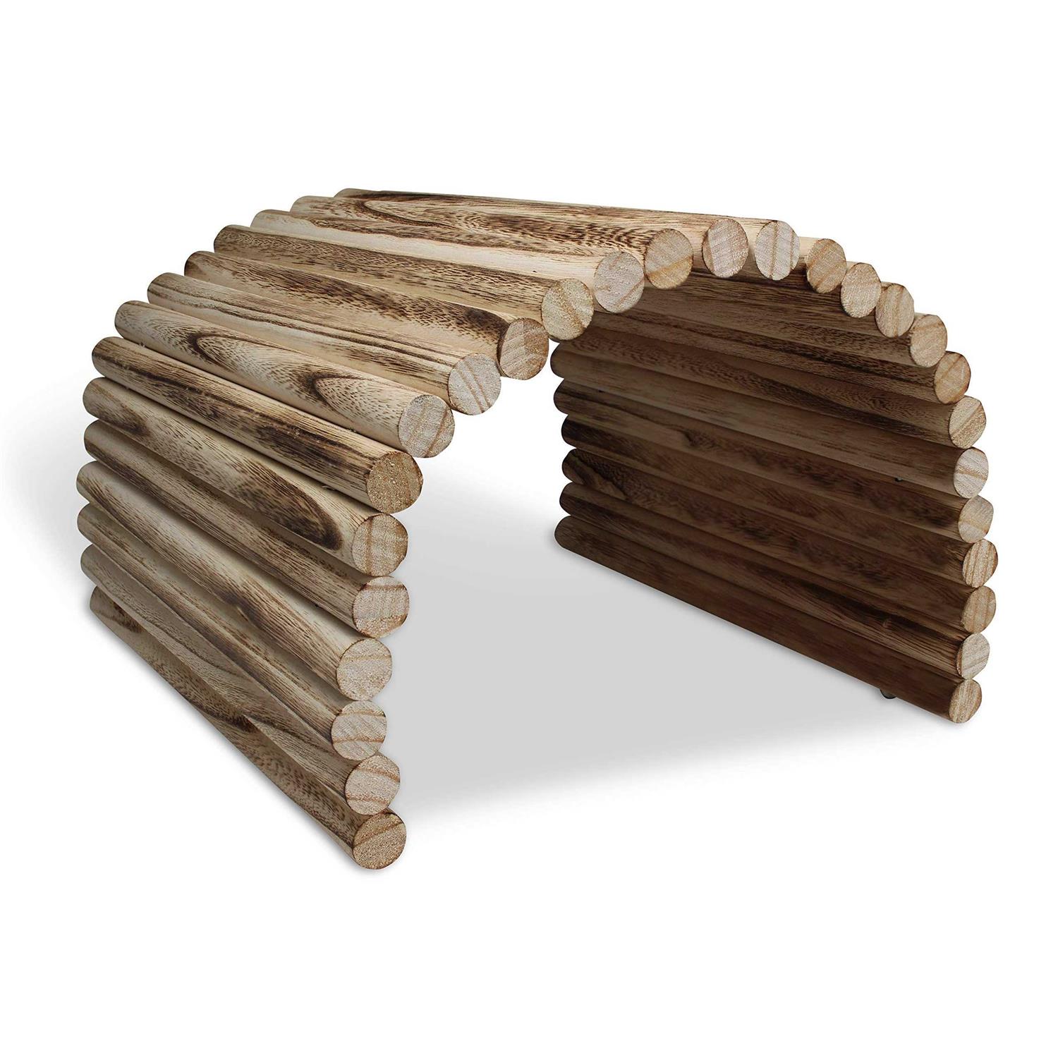Pulse Brands Flexible Wood Hideout Extra Large House Tunnel Ramp - Healthber