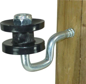 Wood Post Screw-In Corner Insulator, 4 pk - Healthber