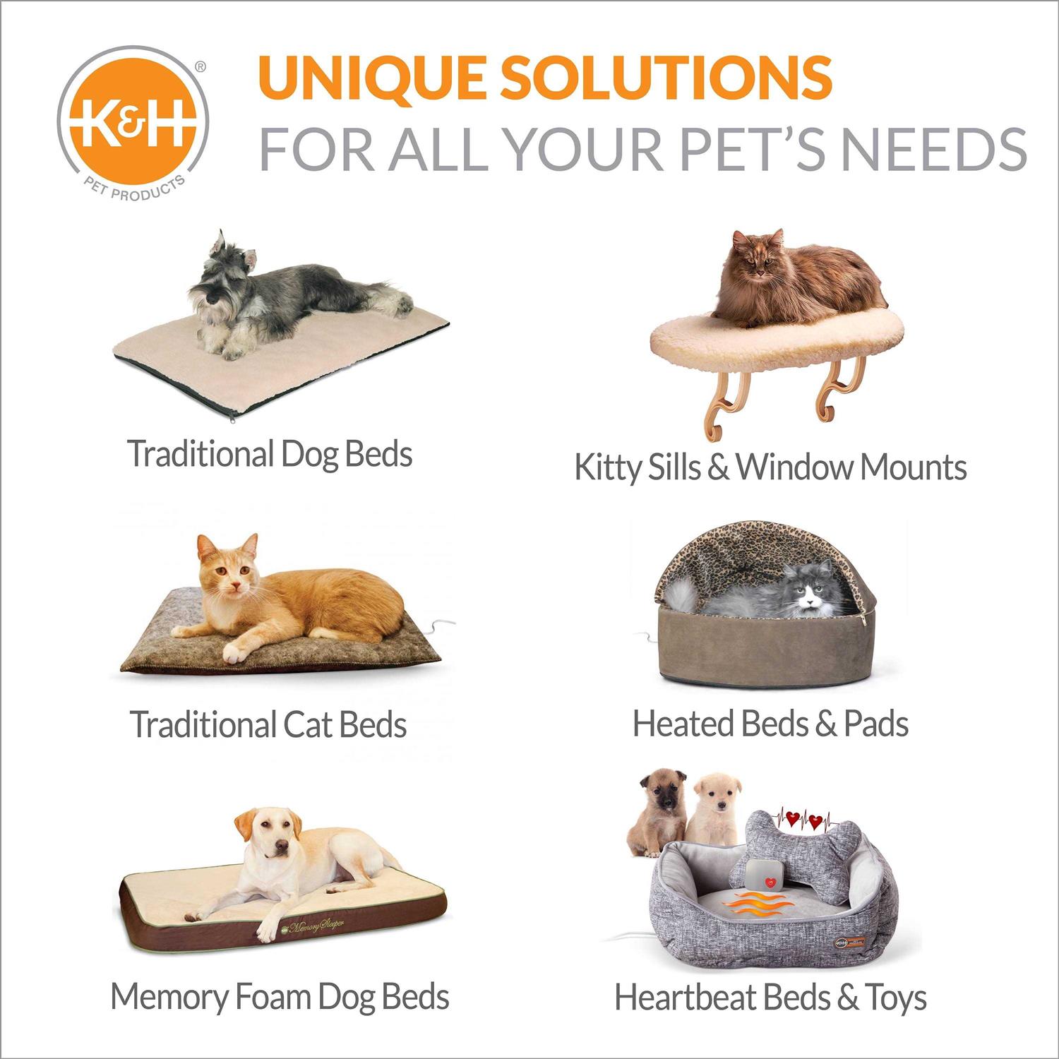 K&H Deluxe Lectro-Soft Outdoor Heated Pet Bed - Healthber