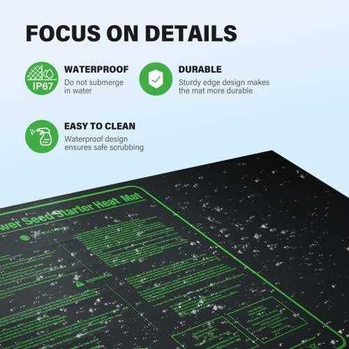 iPower Durable Waterproof Seedling Heat Mat 48 x 20 Warm Hydropo - Healthber