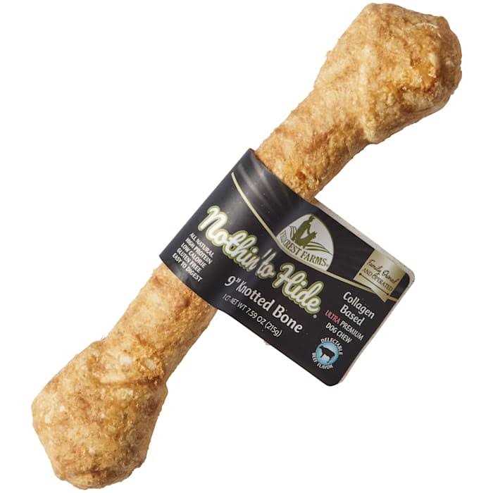 Fieldcrest Farms Nothin’ to Hide 9 Knotted Beef Flavor Bone Ultra Premuim Dog Chews - Healthber