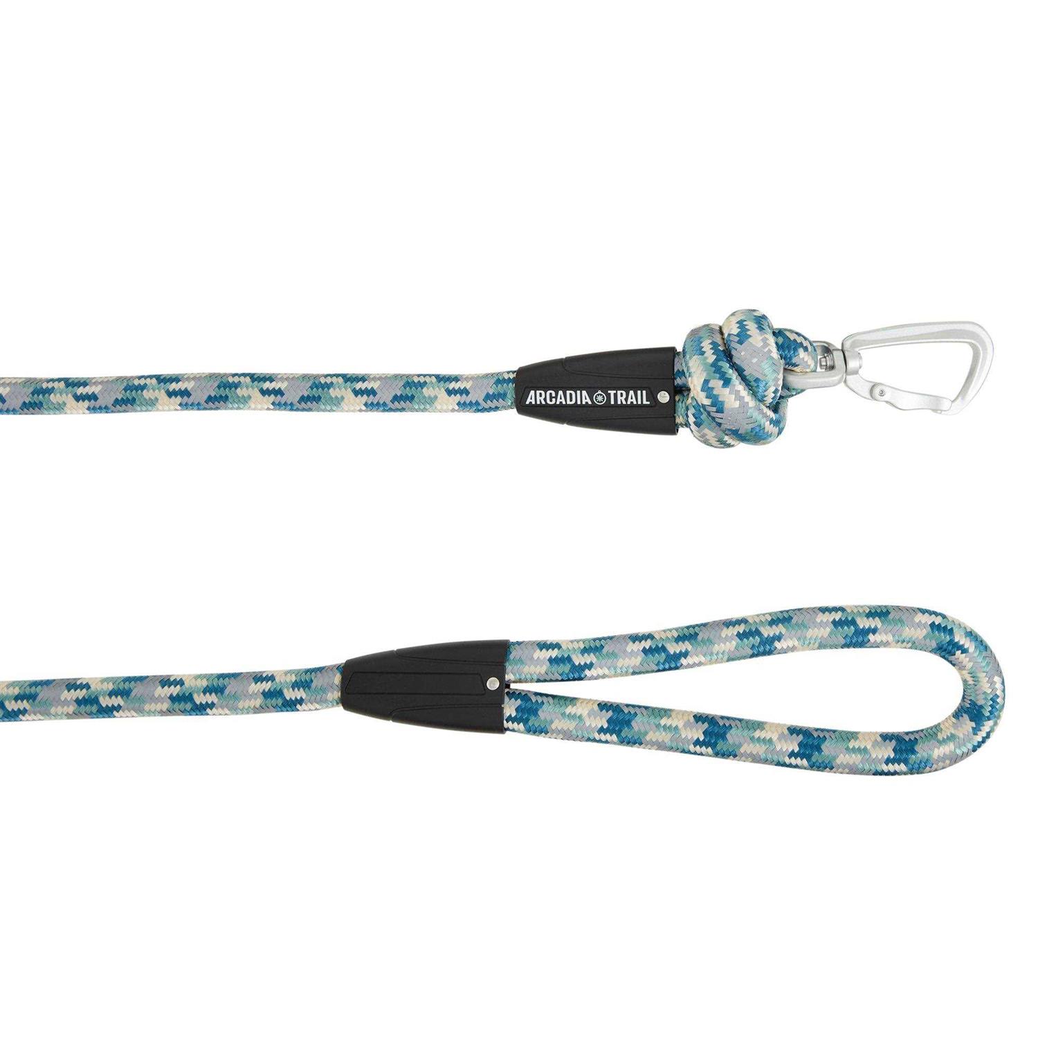 Arcadia Trail Rope 4′ Blue Dog Leash - Healthber