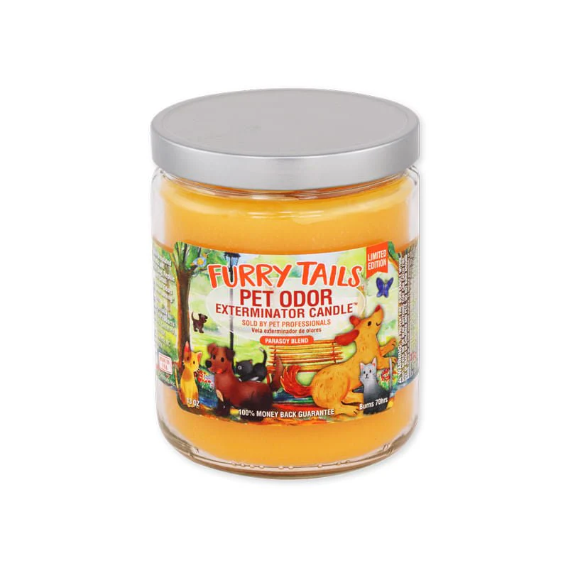 Pet Odor Exterminator Candle, Furry Tails, 13 oz - Healthber