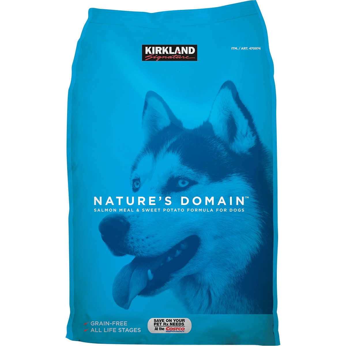 Kirkland Signature Nature’s Domain Salmon Meal & Sweet Potato Dog Food 35 lb - Healthber
