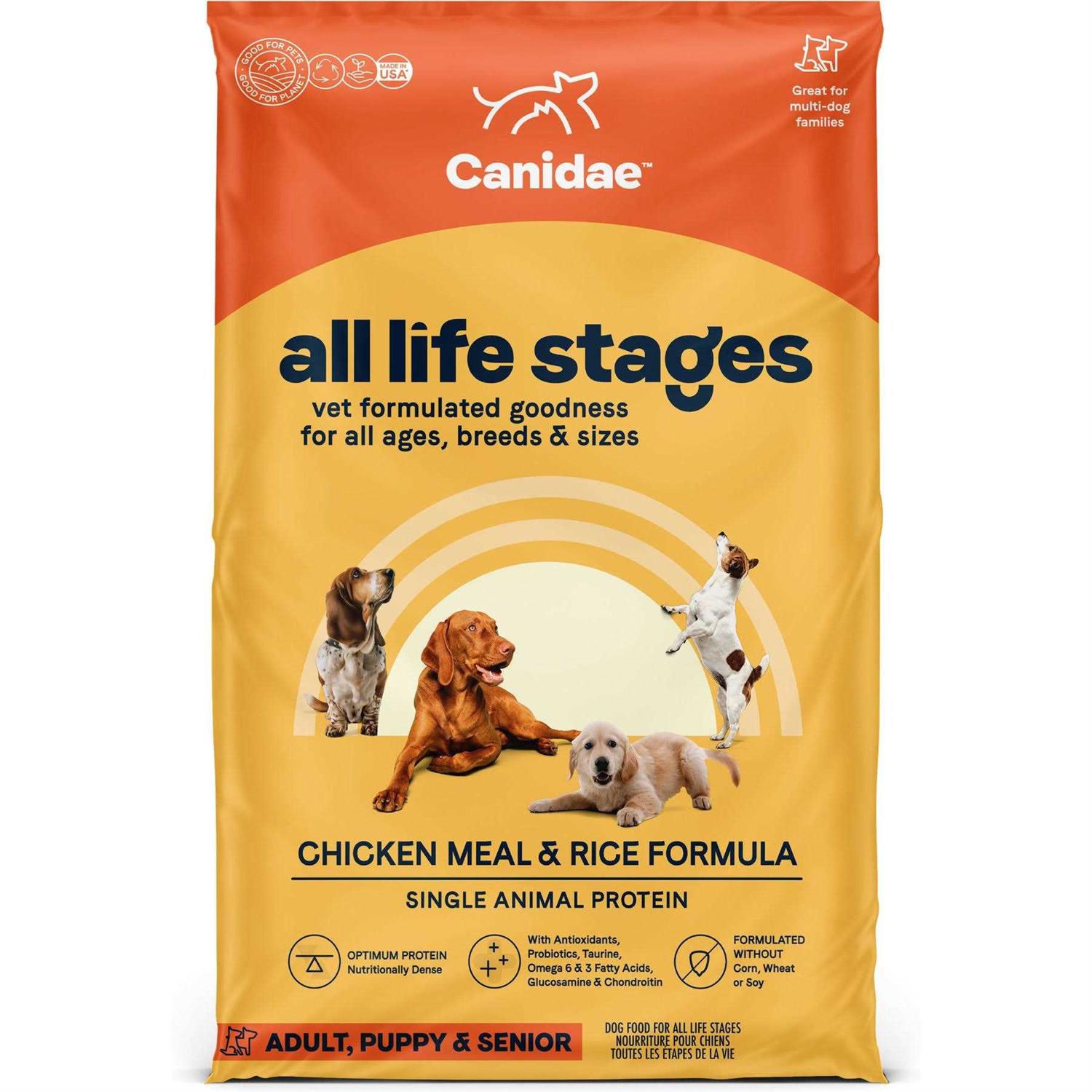 Canidae All Life Stages Chicken Meal & Rice Dry Dog Food - Healthber