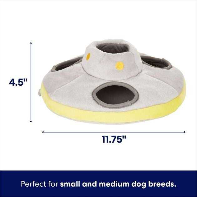 Frisco Flying Saucer Hide & Seek Puzzle Plush Squeaky Dog Toy - Healthber
