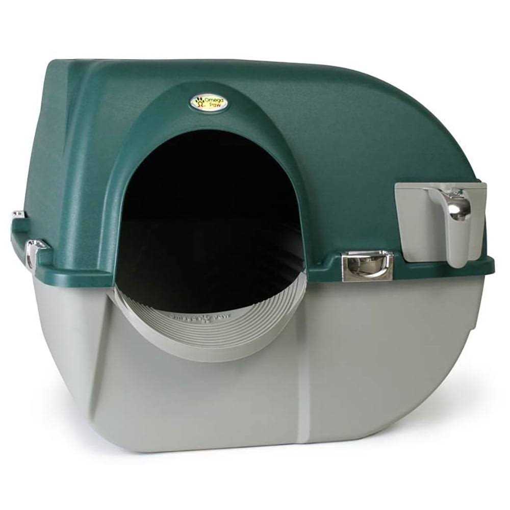 Omega Paw Easy Fill Roll n Clean Self Cleaning Cat Litter Box - Healthber