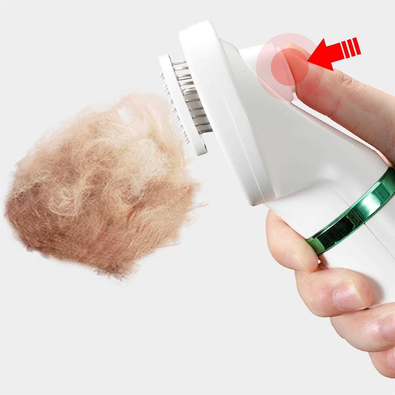 iPettie Pet Hair Dryer 2 with Slicker Brush 3 Heat Settings - Healthber