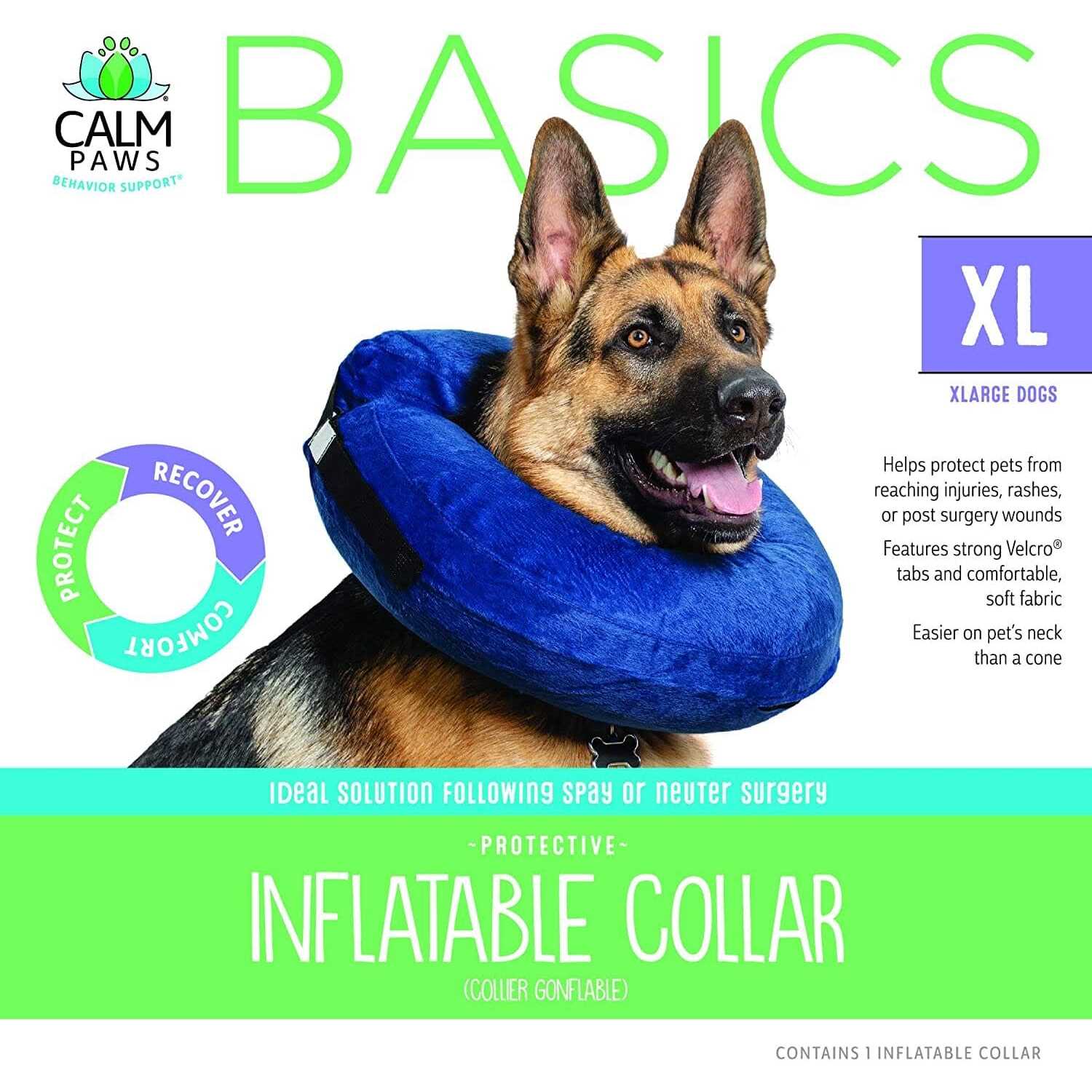 Calm Paws Basic Inflatable Collar - Healthber