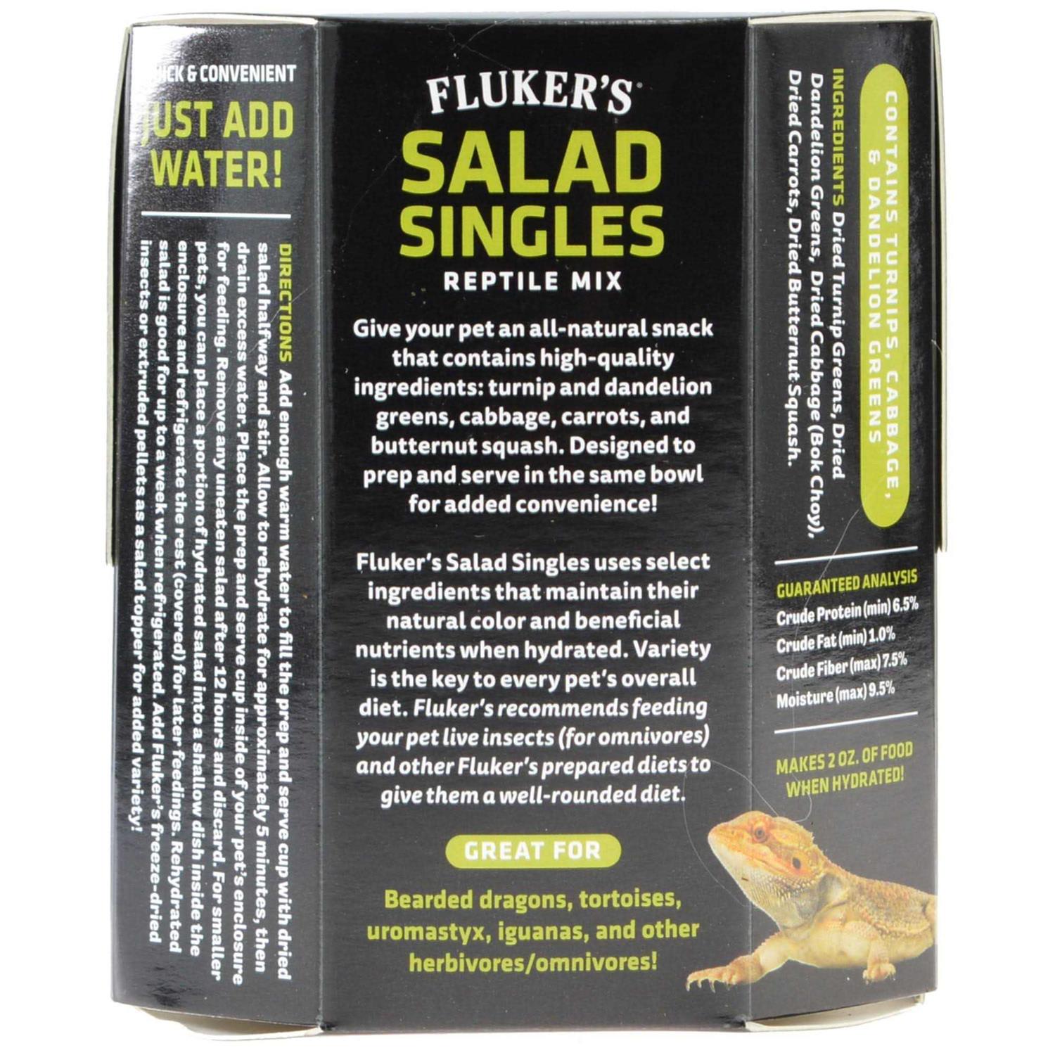 Flukers Salad Singles Reptile Blend - Healthber