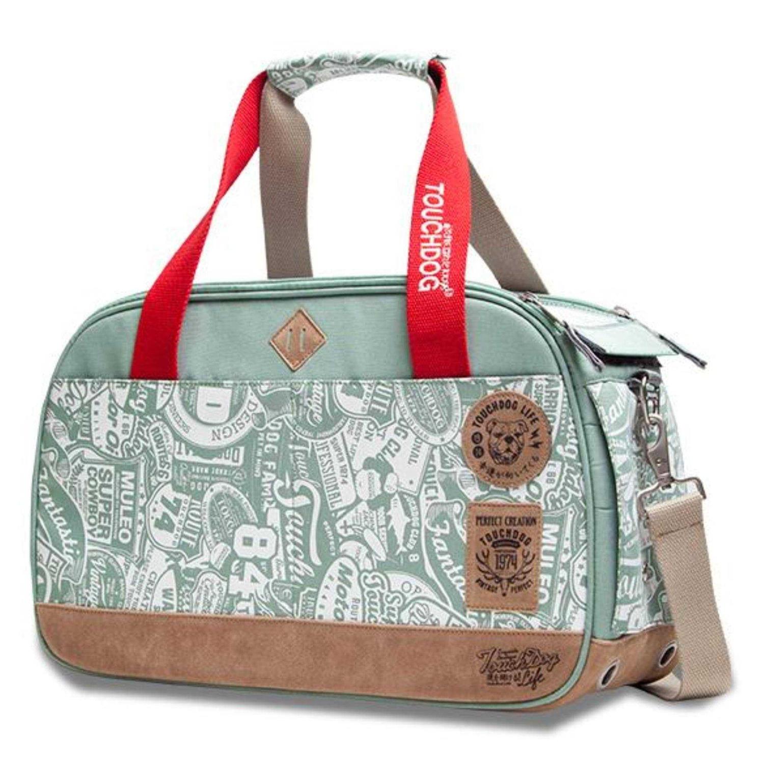 Touchdog Airline Approved Around-The-Globe Passport Designer Pet Carrier - Healthber