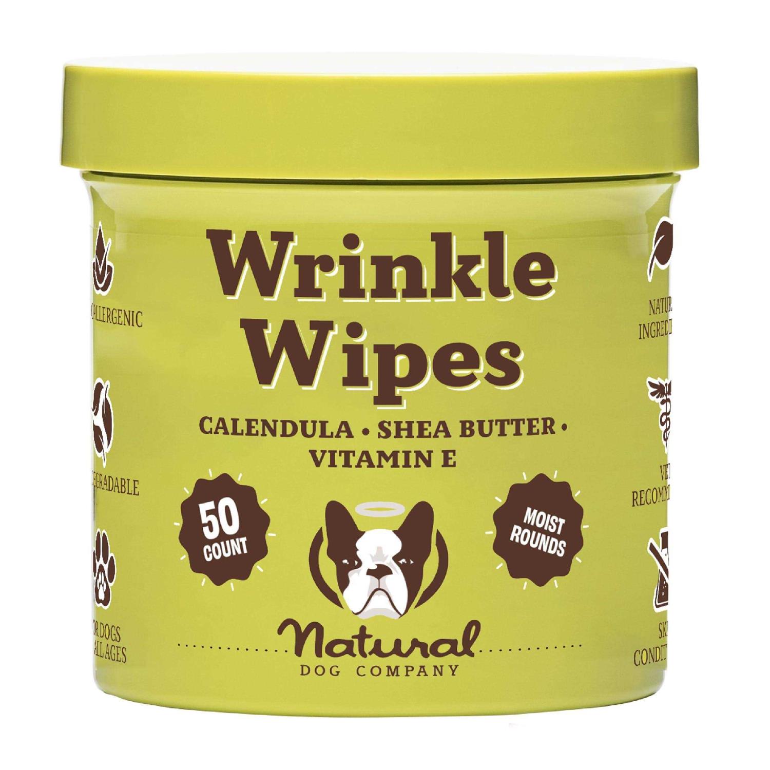 Natural Dog Company Wrinkle Wipes - Healthber