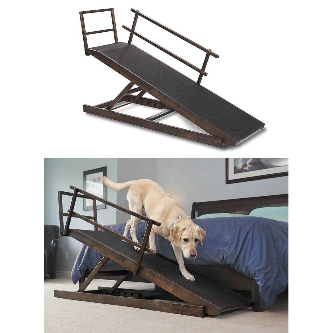Doggoramps Large Bed Ramp for Big & Medium Dogs Adjustable Height Sturdy - Healthber