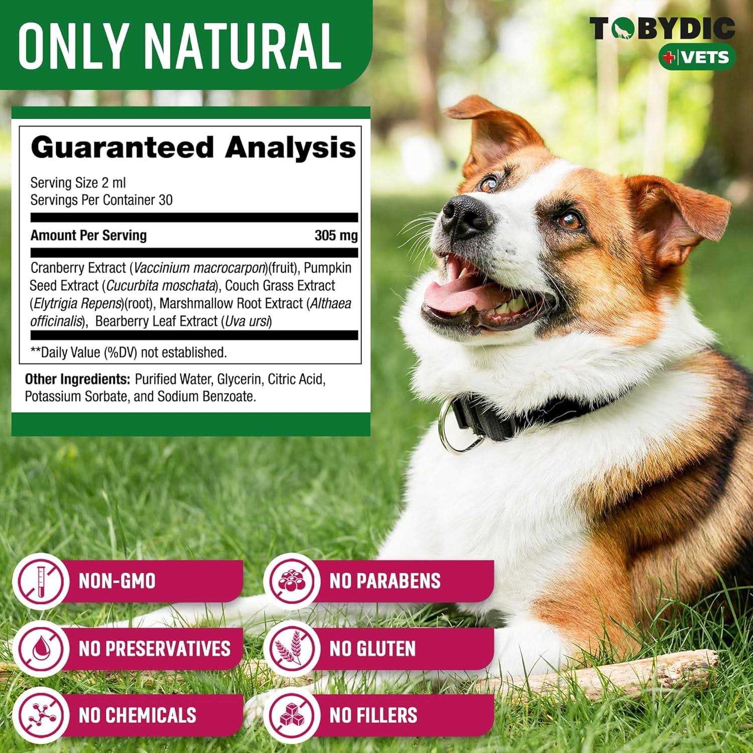 TOBYDIC Cat & Dog Natural UTI Medicine & Urinary Tract Infection Treatment with Cranberry - Healthber