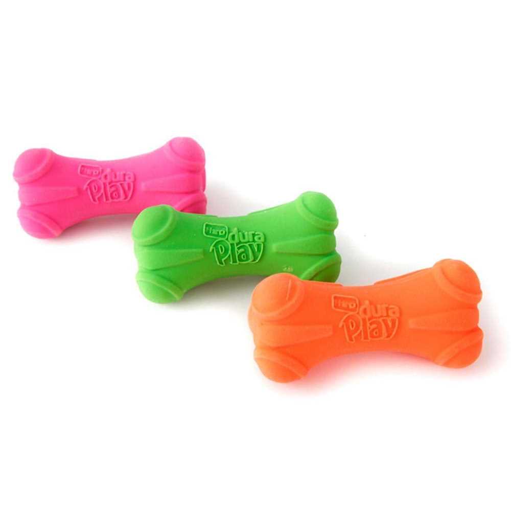 Hartz Dura Play Bone Squeaky Latex Dog Toy - Healthber